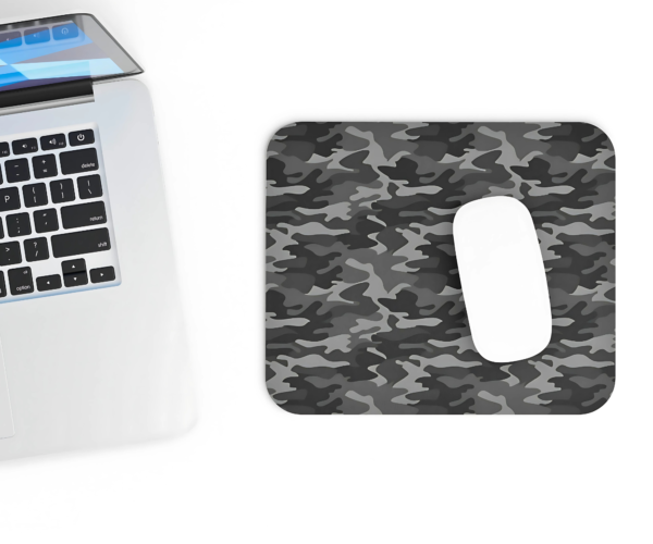 Stealth Camo Mouse Pad – Sleek Black &  Grey Camouflage Mat - Image 3